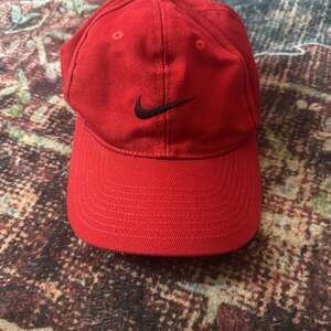 Nike Red Youth Swoosh Adjustable Baseball Cap 4-7